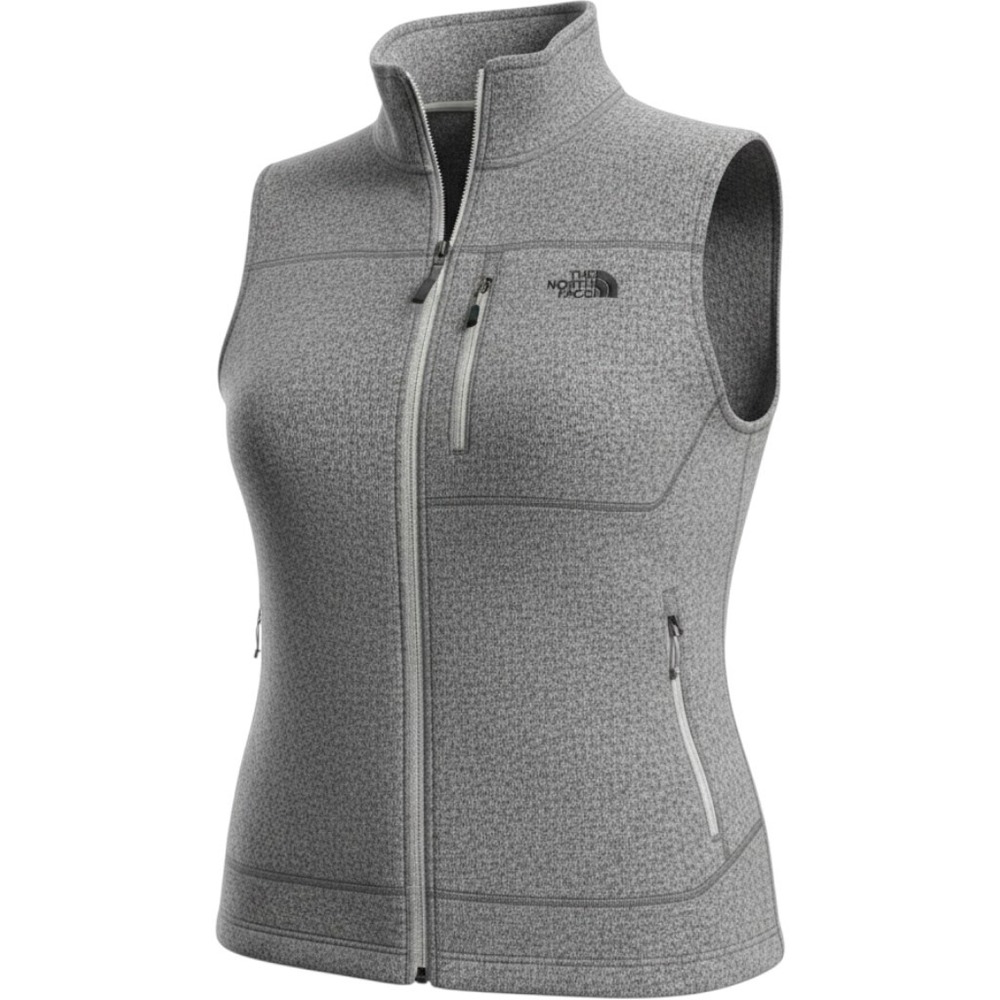 The North Face Gordon Lyons Full Zip Fleece Vest Mens XXL Gray Heather Sweater
